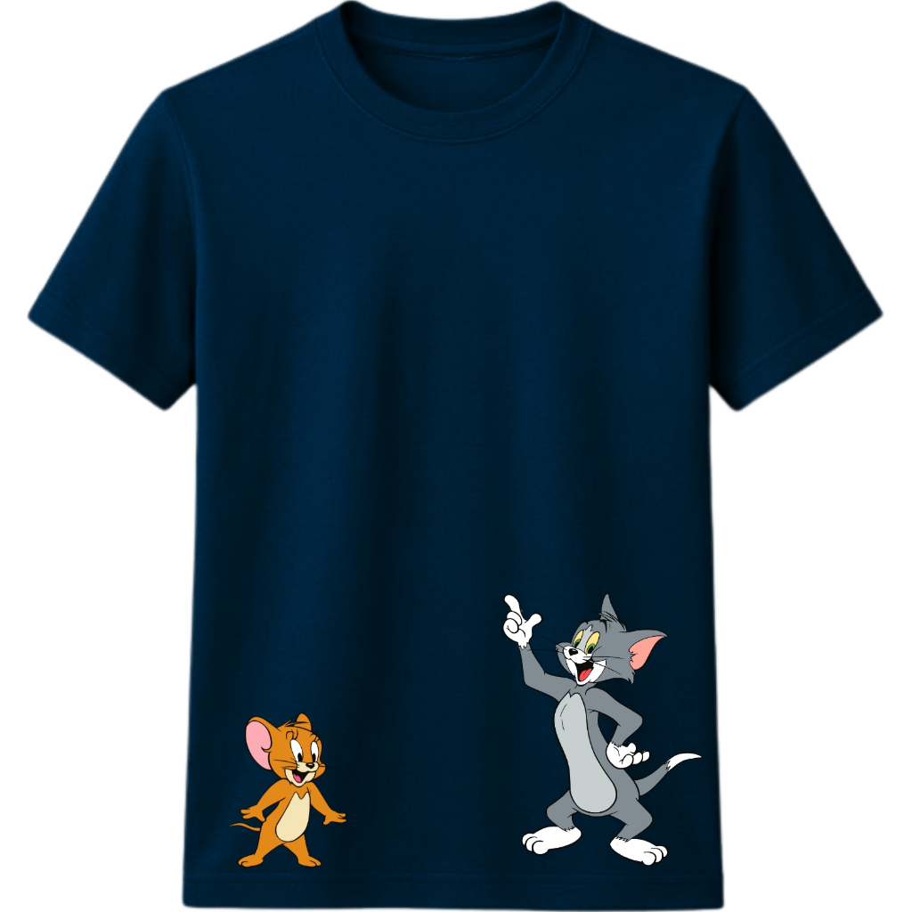 Camiseta Infantil Desenho Tom e Jerry Camisa Filme Seriado Blusa Férias Escola Diversão Esporte em Oferta na Shopee