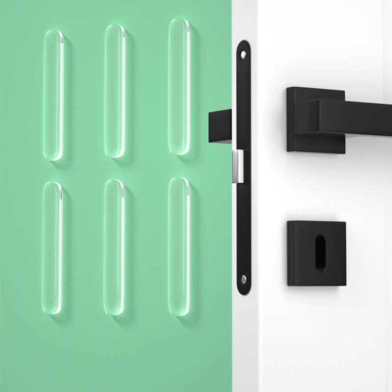 100 Kit Adesivo De Silicone Anti Colisão Amortecedor De Impacto Aplica E Usa Imediatamente Alta Aderência E Discreto