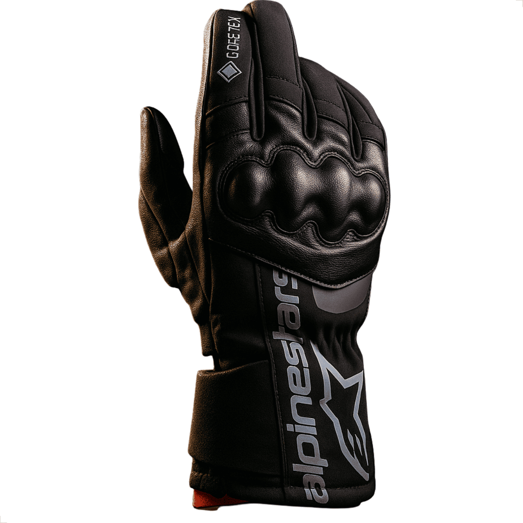 Luva Moto Alpinestars Wt-4 Gore-Tex Impermeável Térmica Inverno Touring Touch Screen Proteção CE