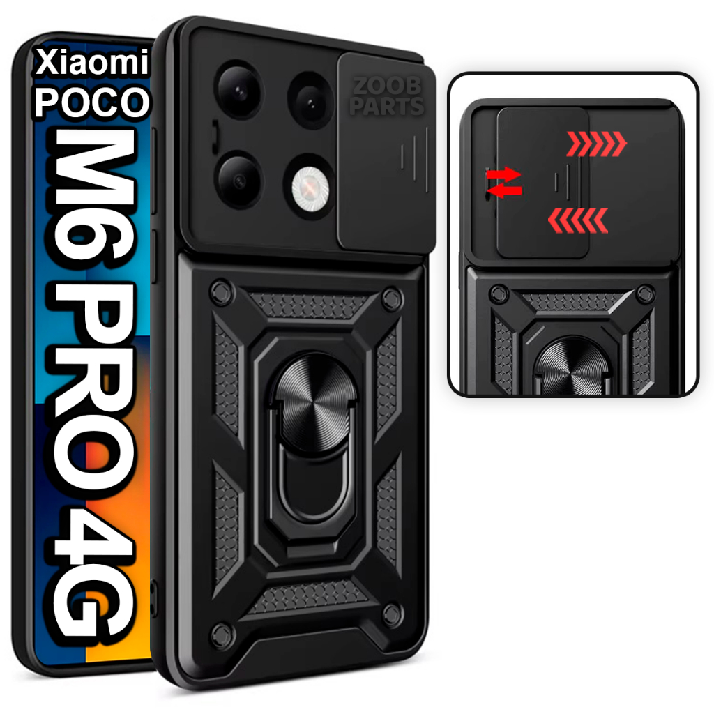 Capa Capinha Case Xiaomi Poco M6 Pro 4G Armadura Shield Anti Impacto - Tela 6.67