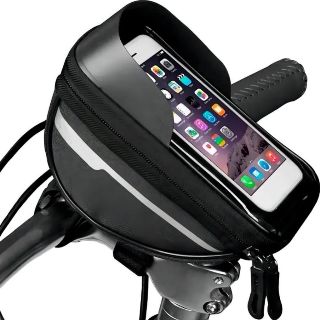 Bolsa Guidão Bicicleta Bike Mtb Suporte Porta Celular Acessórios Ferramentas Ciclismo