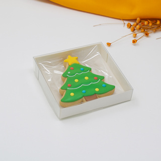 Embalagem para Biscoito 10x10x2 - Tampa Acetato Transparente - Branca - 10 Unid em Oferta na Shopee