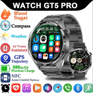 2026 GT5 Pro GPS NFC Relógio Inteligente Masculino HD Tela AMOLED Freqüência Cardíaca