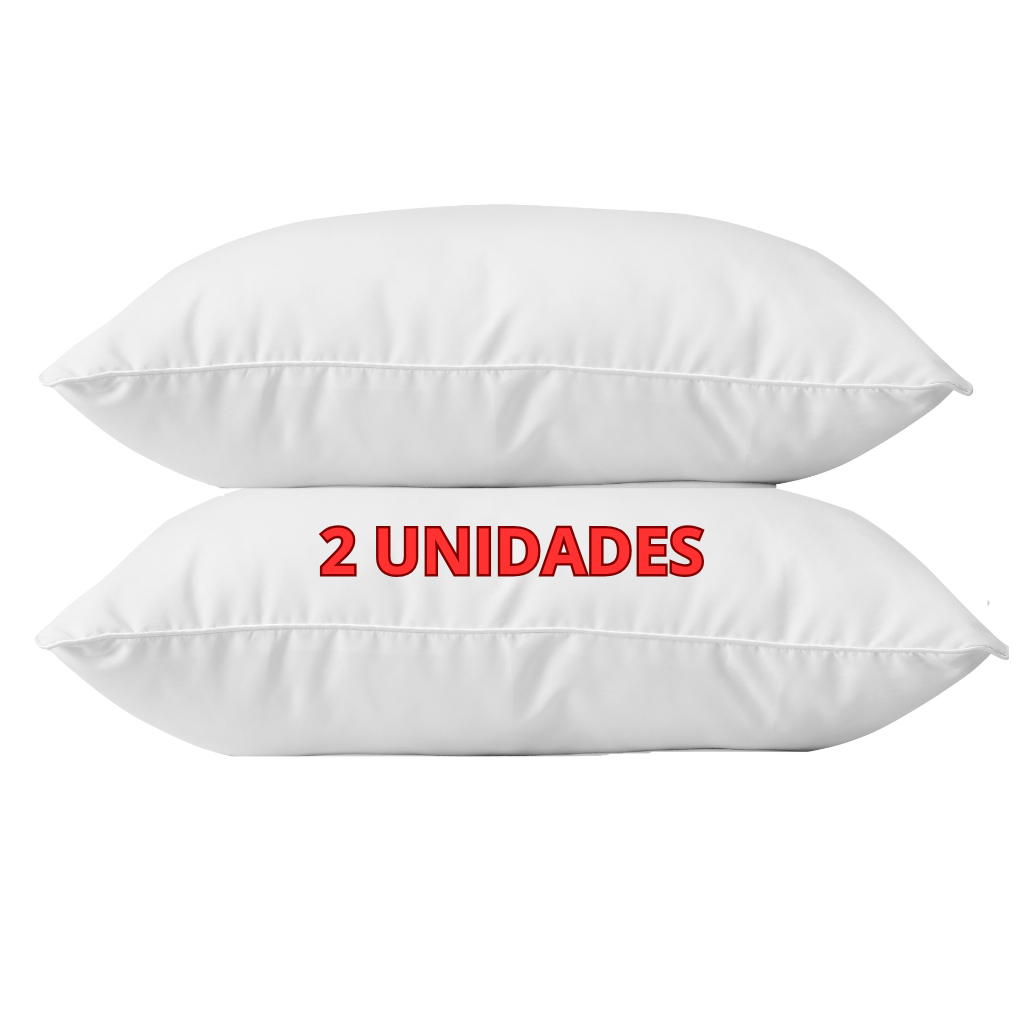 Kit 2 Travesseiros Alto Firme NASA Ortopédico Antiácaro Respirável