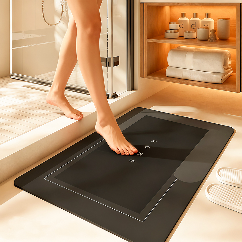 kit Tapete para Banheiro de Secagem Rápida e Super Absorvente - Ideal para Chuveiro, Cozinha e Varanda