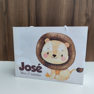 Sacolinha Personalizada Leãozinho - Pegue e Monte em Oferta na Shopee