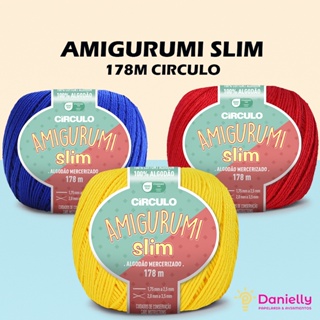 Fio Amigurumi Slim Círculo Novelo 70g Linha 100% Algodão Crochê Tricô em Oferta na Shopee