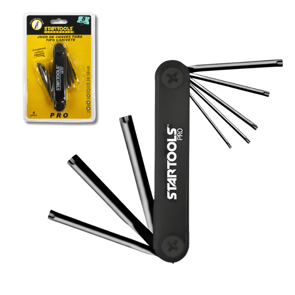 Jogo De Chave Torx Canivete Dobrável 8 Peças T9 A T40 em Oferta na Shopee