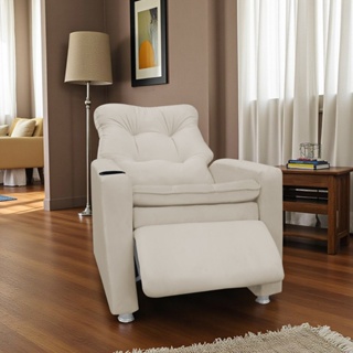 Poltrona do Papai Reclinável com Porta Copos Berlim Veludo  +  Limpa Estofados em Oferta na Shopee