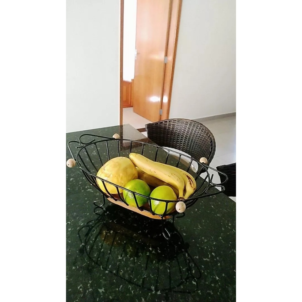 FRUTEIRA DE MESA ARTESANAL RUSTICA ENVIO IMEDIATO FRUTEIRA PARA BALCÃO E AREA GOURMET