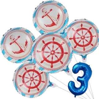 KIT BALÃO METALIZADO MARINHEIRO NÚMERO BALÕES BEXIGA NAVIO MAR PILOTO NAVEGADOR COMODORO SARGENTO RECRUTAS em Oferta na Shopee