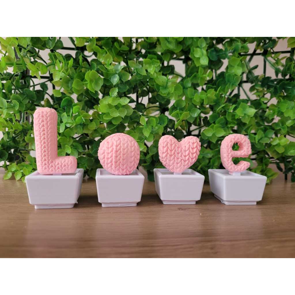 Vasos love de decoração Sala/quarto