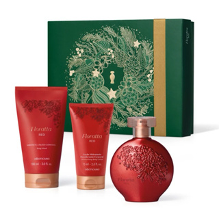 Kit Floratta Red O Boticário Original e Lacrado – Perfume + Hidratante + Sabonete – Envio Rápido em Oferta na Shopee