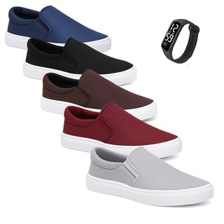 Kit 2 Tênis Sapatênis Iate Casual Tênis Slip on Calce Fácil - Esporte Fino - Unissex + Re…