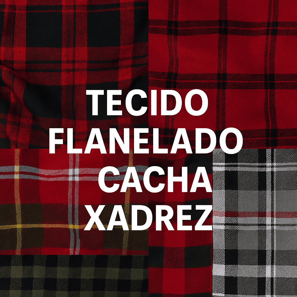 6 Metros De Tecido Flanelado Cacha Xadrez – Conforto, Estilo e Aconchego! em Oferta na Shopee