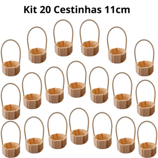 Kit 20 Cestinhas 11 cm Lembrancinhas para Presentes e Decorações de Páscoa em Oferta na Shopee