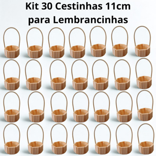 Kit 30 Cestinhas 11 cm Lembrancinhas para presentes e decorações de Páscoa em Oferta na Shopee