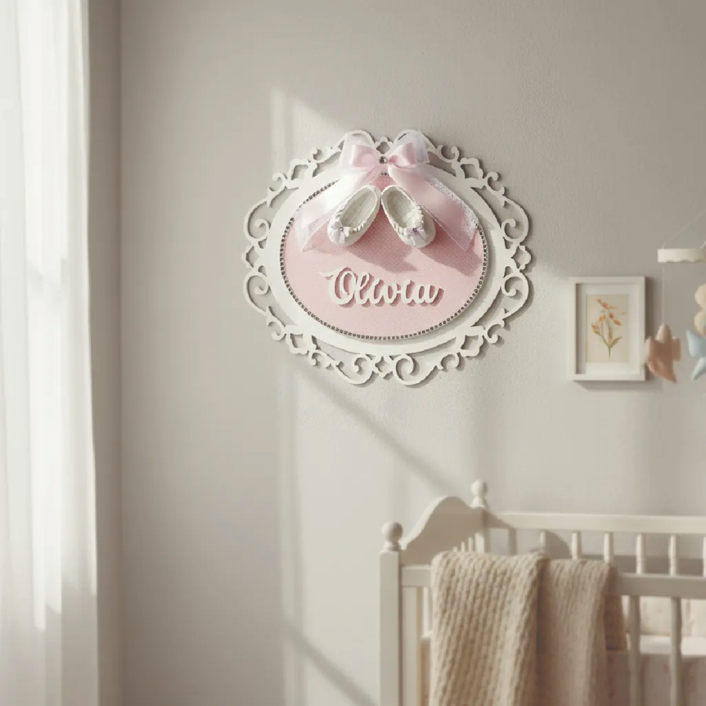 Enfeite Porta Maternidade Sapatinho