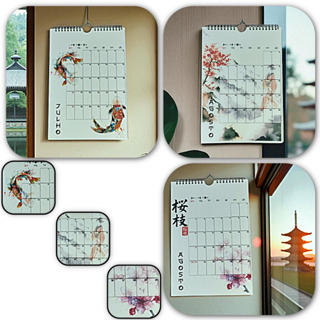 Calendário de Parede 2026/2027 - Base Wire-O Vertical A4 - Japão em Oferta na Shopee