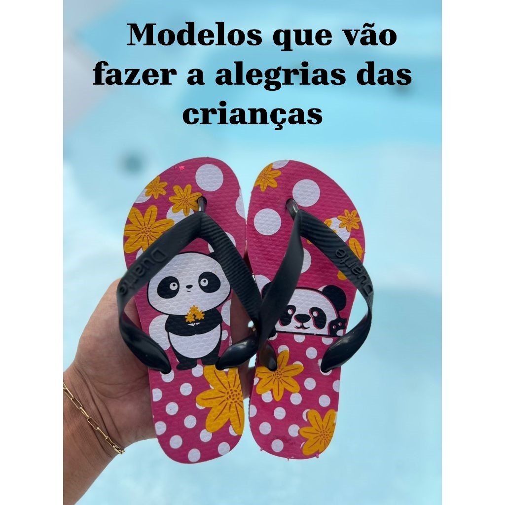Lindo Chinelo Infantil Feminino Menina de Personagens Mais Vendidos no Momento Para Uso do Dia a Dia
