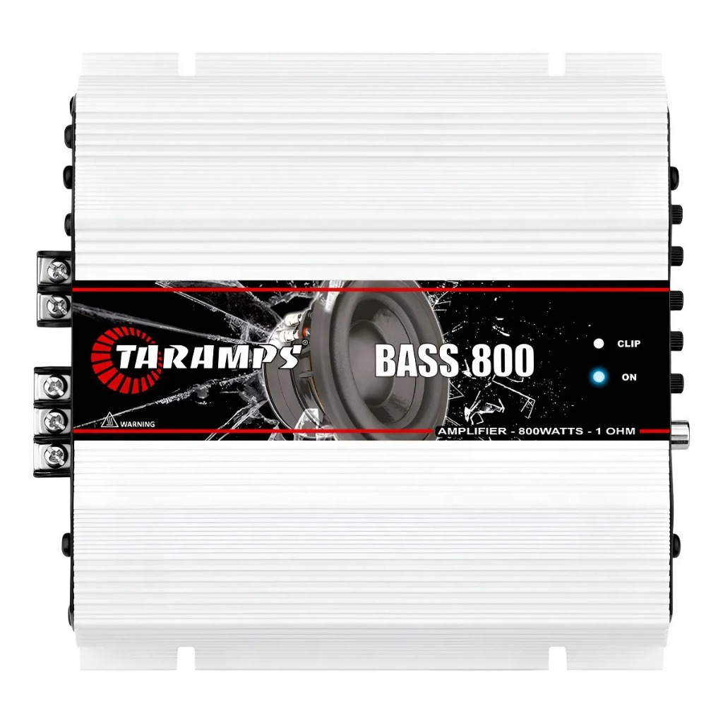Modulo Amplificador Potencia Taramps Bass 800 2 ohms 800w rms 1 canal Sub Grave Alto Falante Som Automotivo Bass800