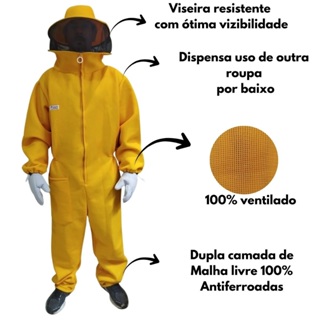 Macacão apicultor apicultura 100% anti-ferroadas em Oferta na Shopee