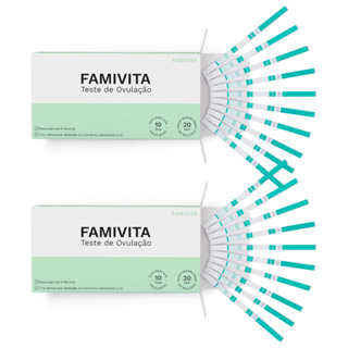 Teste de Ovulação Famivita com 20 Tiras – Alta Sensibilidade 20 mUI/mL para Detectar o Período Fértil em Oferta na Shopee