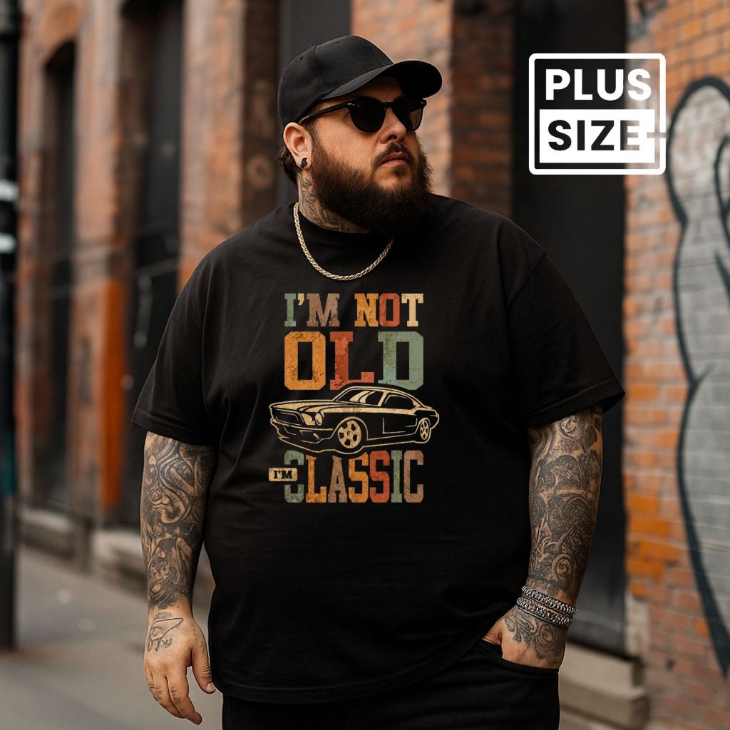 Camiseta Plus Size G1 ao G12 Masculina Tamanho Especial Extra Grande Básica Casual Retrô Algodão Premium
