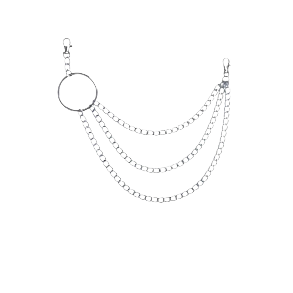 Corrente Tripla Multicamada p/ calça  Rock, Punk, Kpop