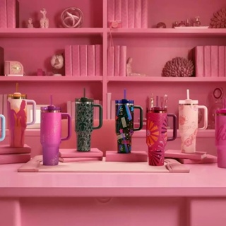 Belifou Garrafa Térmica Copo Bar--bie 1200ml Inox Com Tampa e Canudo Personalizado Modelo em Oferta na Shopee