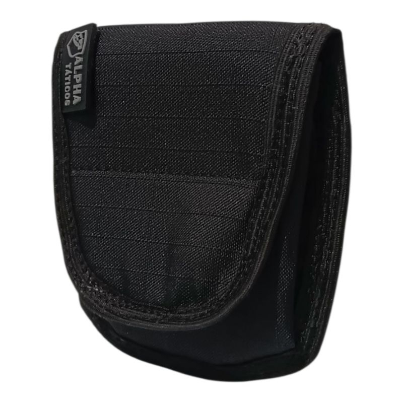Porta Algemas Modular Preto Cinto ou Capa de Colete