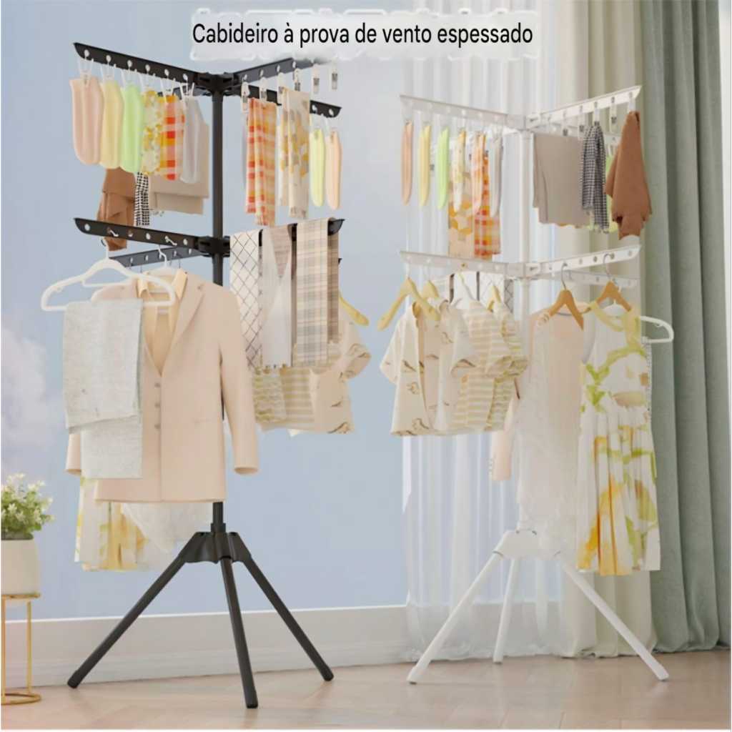 Arara De Chão Retratio Para Estender Ou Guarda, Pouco Espaço Fácil De Guardar Abre E Fecha. em Oferta na Shopee