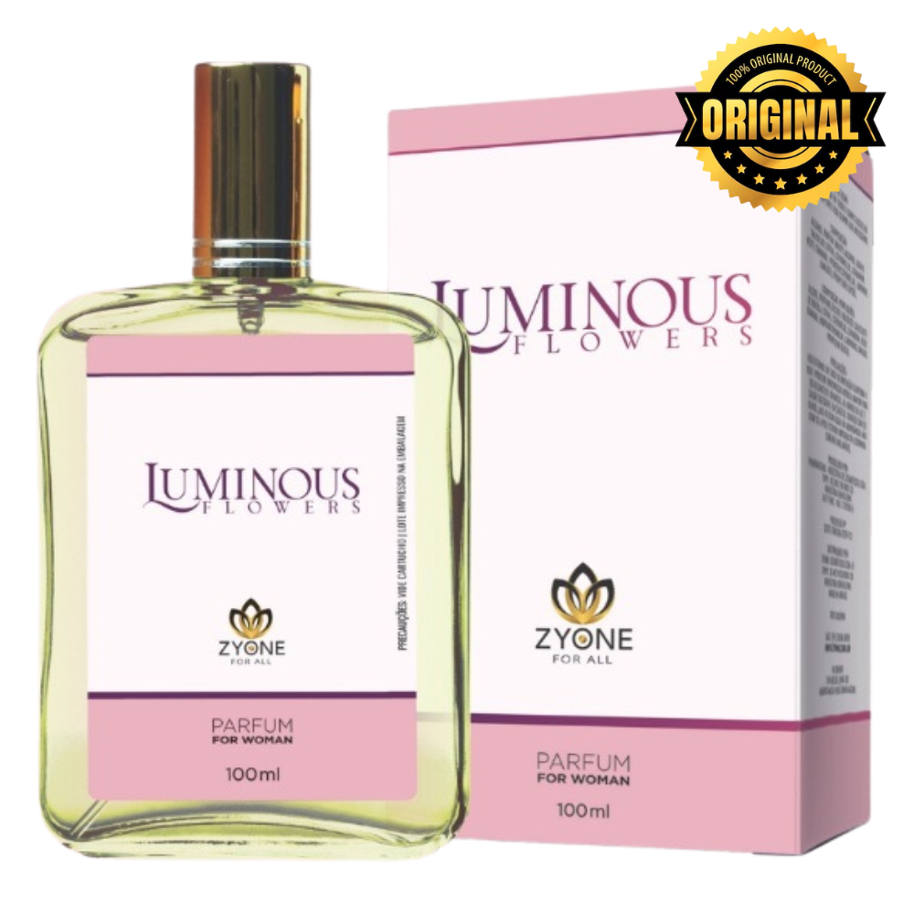 Luminous Flowers Zyone Cosméticos Feminino Parfum 100ml Alta Fixação 25% Essência Premium