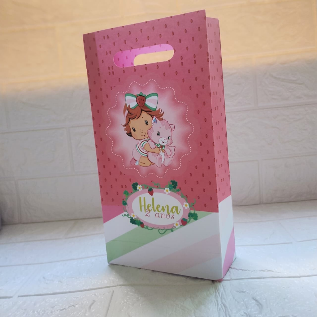 Sacola Surpresa P Moranguinho Baby Personalizada Lembrancinha Aniversário Infantil MONTADA