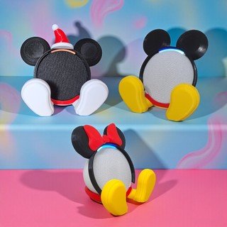 Suporte Alexa Echo POP Mickey OU Minnie - Escultura, Presente, decoração criativa, Amazon, Disney