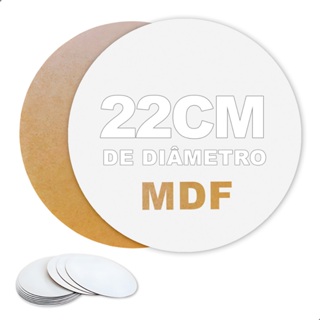 Base Redonda para Bolo MDF 22cm Cake Board CKB com 10 – Perfeita para Confeitaria Artesanal em Oferta na Shopee