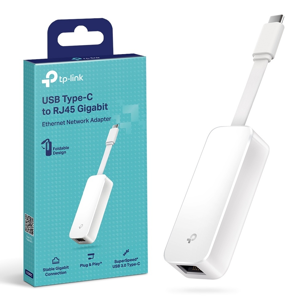 TP-Link Adaptador de Rede USB-C para RJ45 Ethernet Gigabit USB 3.0 UD300C