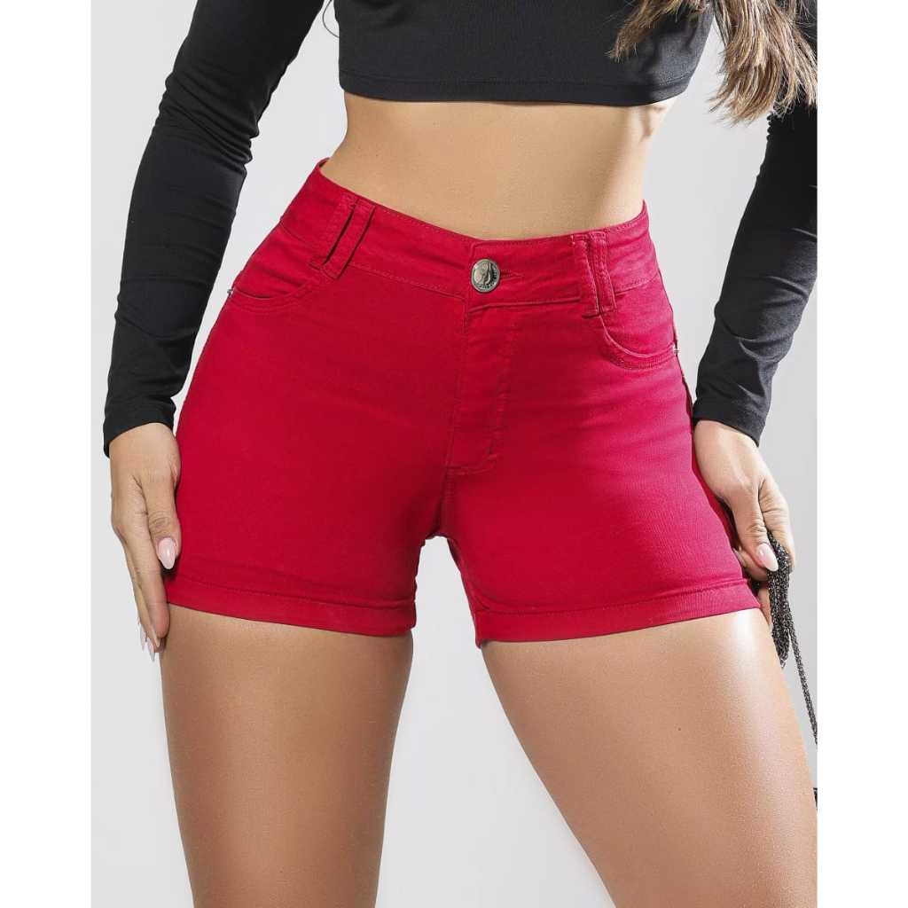 Short  Pit Bull Hot Pants Vermelho - Lançamento Ref: 89336