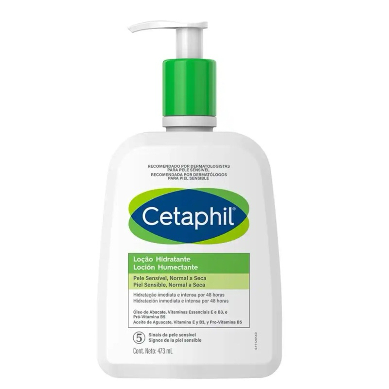 Cetaphil Loção Hidratante 473ml - Corpo e Rosto (Sem Fragrância) - Pele sensível