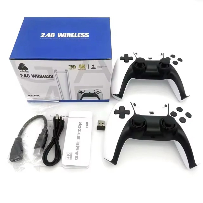 Game Stick M15 20 mil jogos com cartão 64g 2 controles
