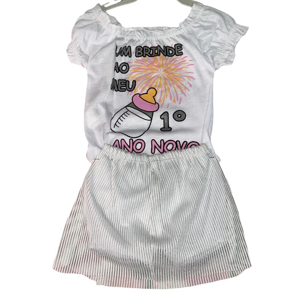 Conjunto meu 1°  Ano Novo  baby - feminina -  Infantil- Tamanho G