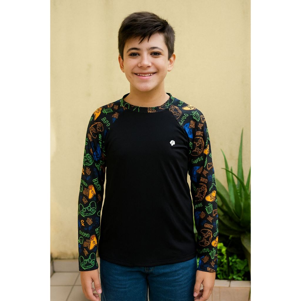 CAMISETA PROTEÇAO SOLAR  UV INFANTIL PREMIUMM em Oferta na Shopee