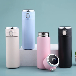 Garrafa Térmica Digital Inox 420ml com LED Touch e Isolamento 24h em Oferta na Shopee