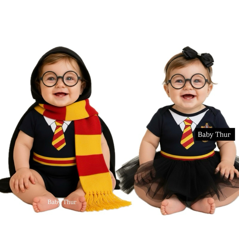 Body Bebê Harry Potter Body + Oculos Mesversario Fantasia Temática em Oferta na Shopee