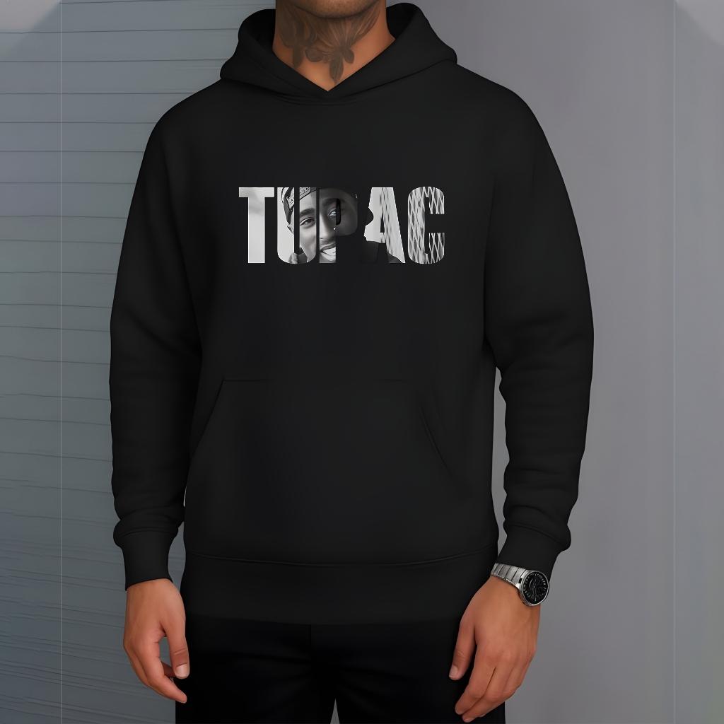 Moletom Blusa Casaco Tupac Rapper Cantor 2 Pac Musica Hip Hop Algodão 324