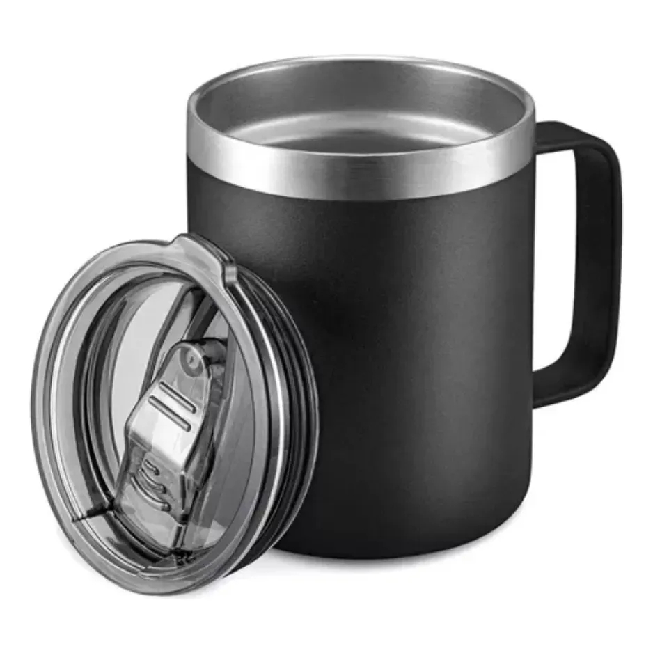 Caneca Térmica Inox Com Alça Personalizada Com Nome E Logo 350ml