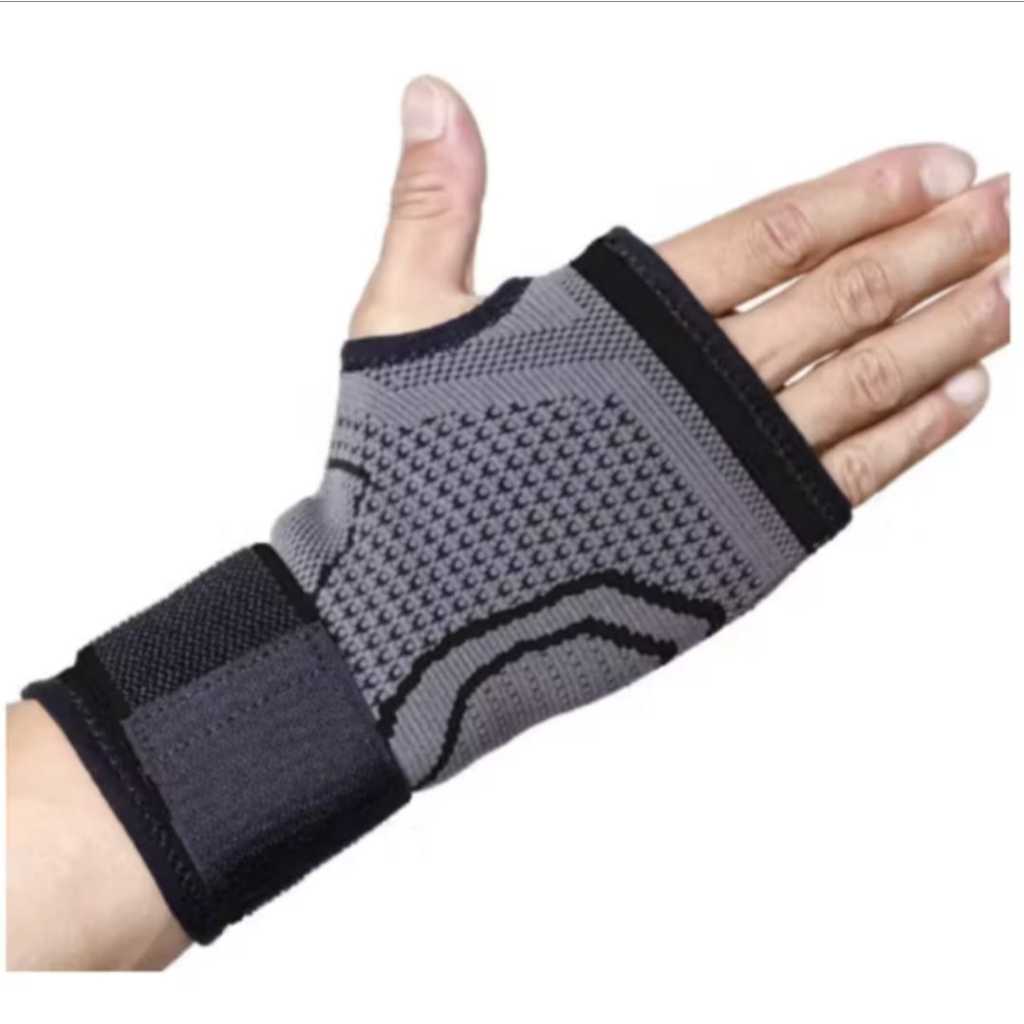Munhequeira Compressão Punho Elástica Ajustável Ortopédica Esportes Proteção Tendinite Alivio de Dor