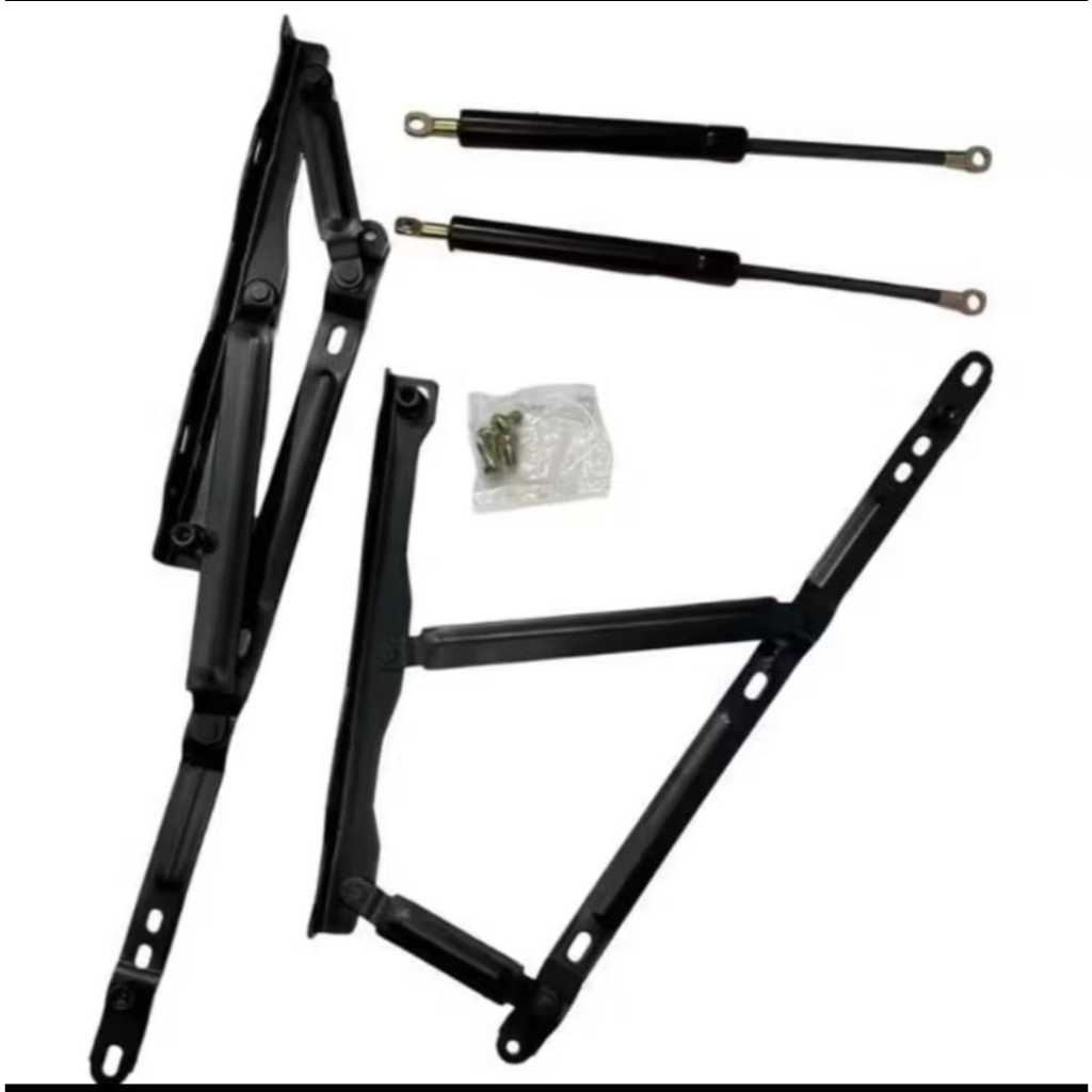 kit articulação pra cama box baú par 450N 550N 600N 800N 1000N-Resistência e Facilidade na Montagem