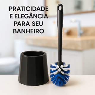 Kit De 1 até 2 Escovas Sanitárias com Suporte Base Antiderrapante Limpeza Profunda e Durável em Oferta na Shopee