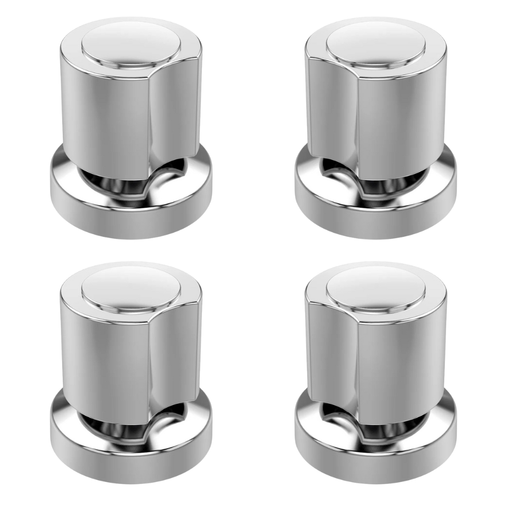 Kit 4 Acabamentos para Registro C40 Deca Cromado em Metal — Alta Resistência e Brilho Intenso em Oferta na Shopee